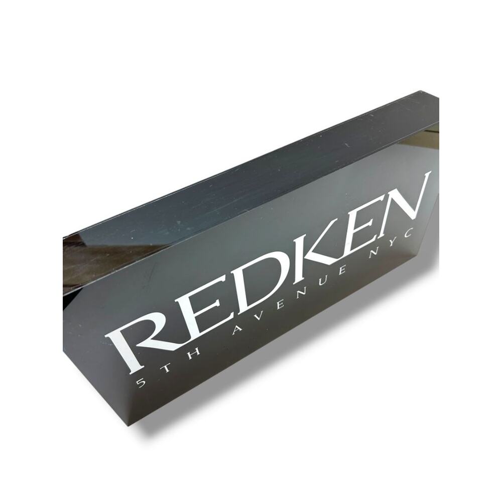 Redken 5th Avenue NYC Black Dimensional Acrylic Wall Sign 20"l